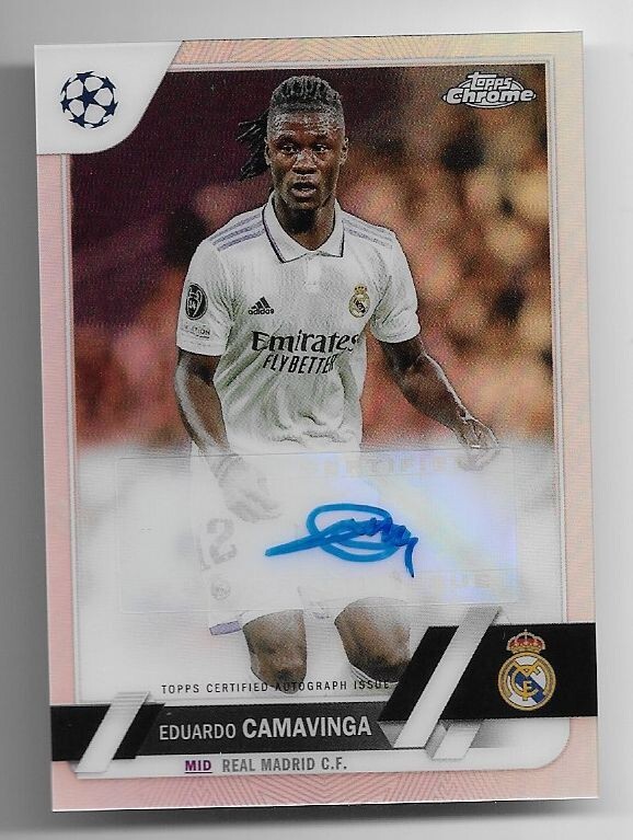 2022-23 Topps Chrome UEFA Autograph Auto Card : Eduardo