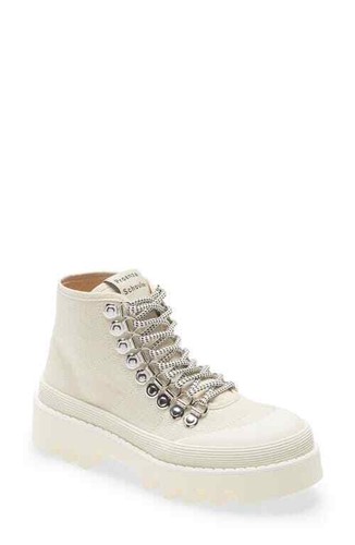 

Женские ботинки Proenza Schouler City на платформе со шнуровкой, натуральный цвет: 38 евро, США 8, Бежевый