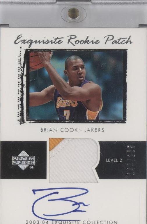 2003-04 Upper Deck Exquisite Collection - Brian Cook #58