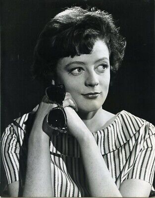 Maggie Smith rare 1959 Armchair Theatre Double Weight ABC TV Stamped Photograph