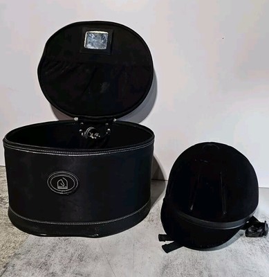 Troxel Capriole Blk Velvet Vented Show Riding Helmet Sm SEI Cert w/ Eous Case 