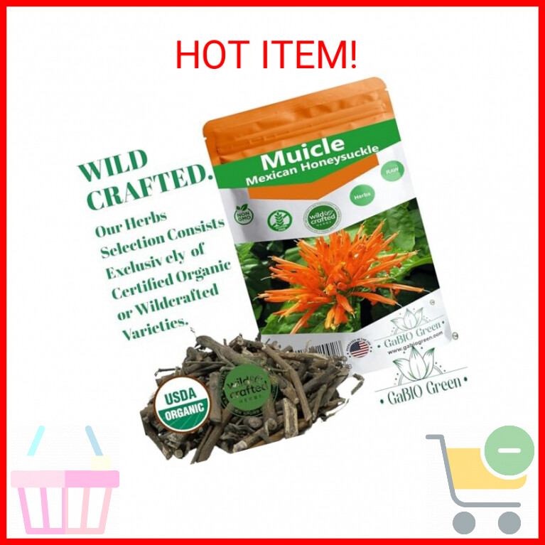 Muicle Mexican Honeysuckle Hierba tea 2 oz 100 % natural ,Gabio Green herbs (2 o