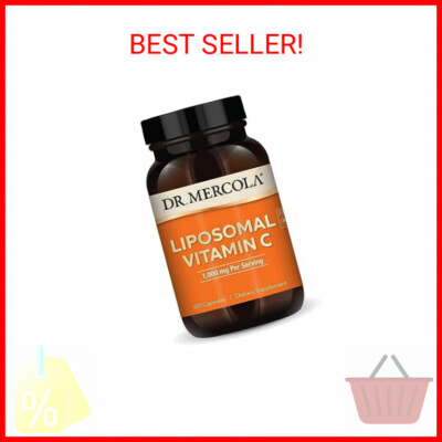 Dr. Mercola Liposomal Vitamin C 1,000 mg per Serving, 30 Servings (60 Capsules),