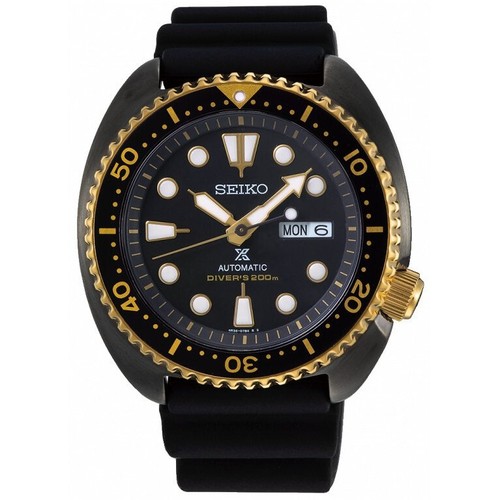 Pre-owned Seiko Prospex Turtle Srpd46k1 Automatic Men's Watch Special Edition Gold Black