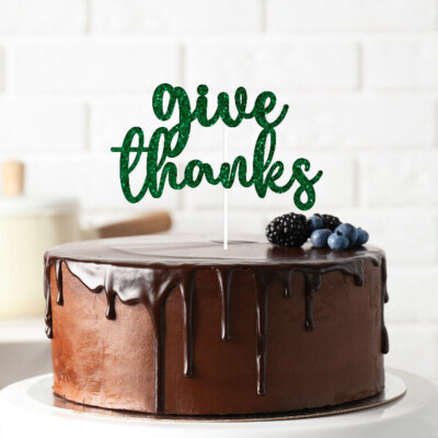 Thanksgiving Cake Topper Thank You Gifts Cake Decorations Teacher Fall Decor