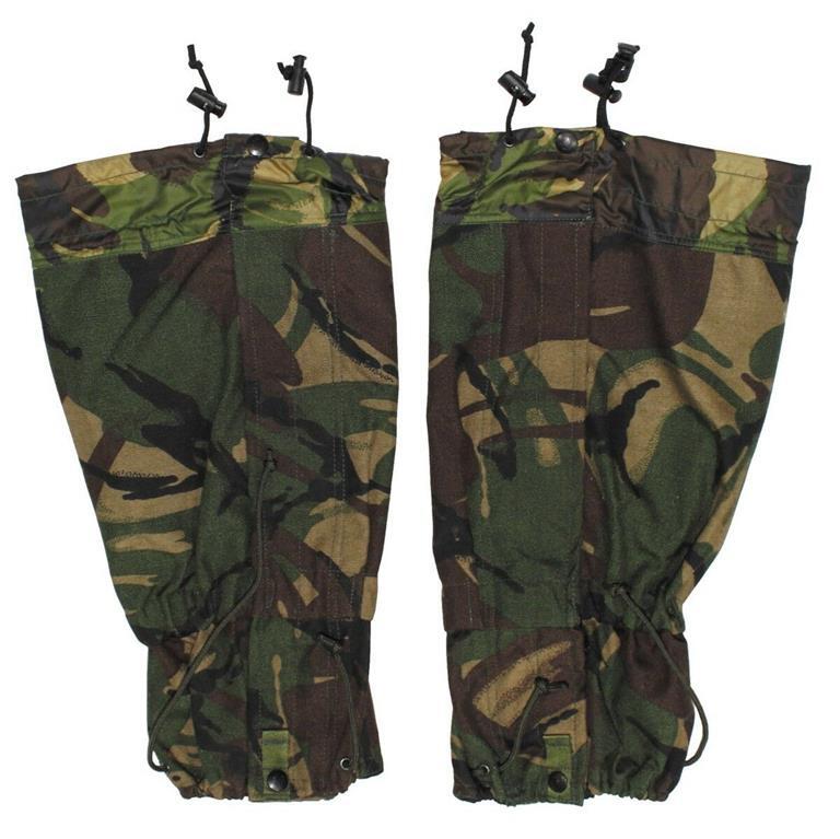 1 Paar Britische Armee Gamaschen, DPM tarn, Woodland   Goretex, neuw.