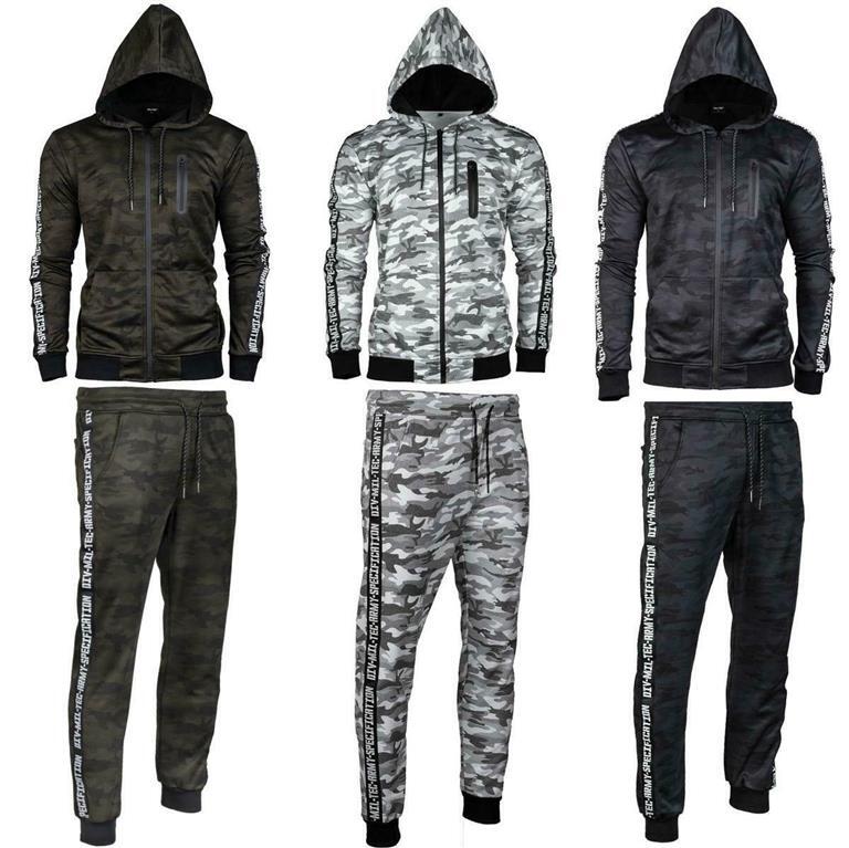 Armee Trainingsjacke Trainingshose Trainingsanzug Army Sportanzug Camouflage NEU