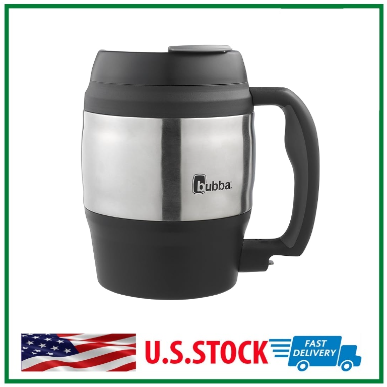 52 Oz Polyurethane Travel Coffee Black Keg Shape