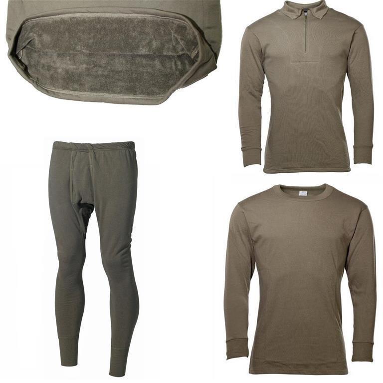 Bundeswehr Unterhemd, Rolli oder Unterhose angeraut Winterausführung (Plüsch)