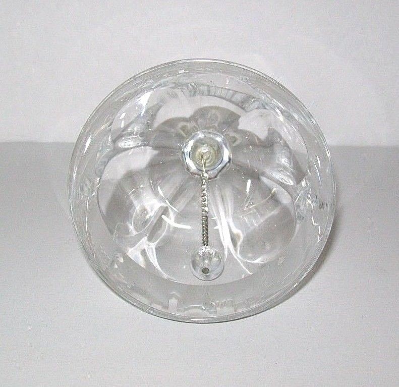 Clear Glass Hand Held Christmas Bell - 1981
