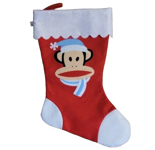 Paul Frank Julius Red Felt Christmas Stocking Christmas Monkey
