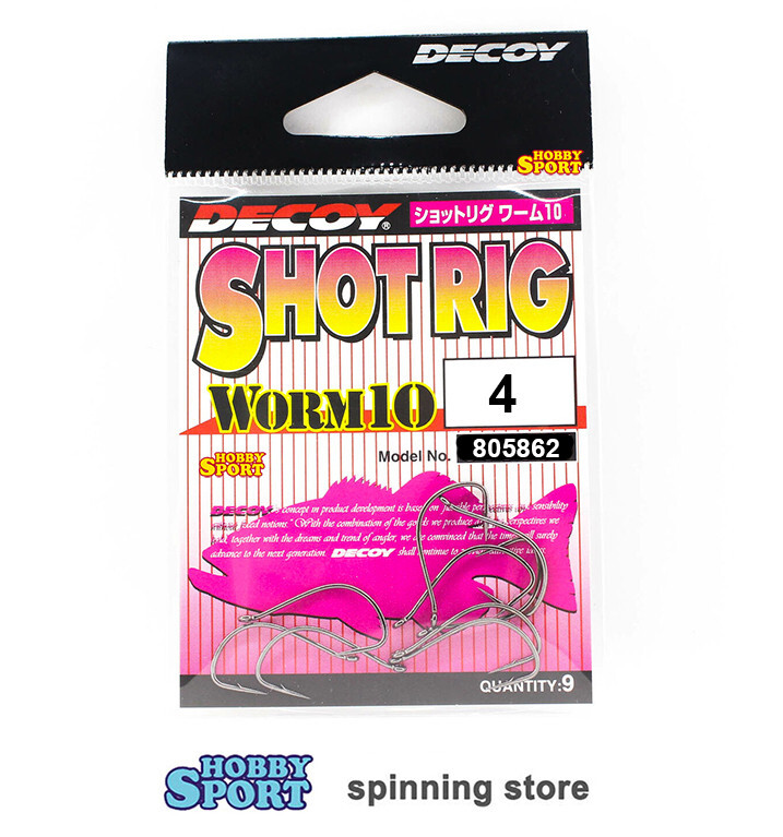 DECOY SHOT RIG WORM 10 SIZE 4 AMI COMPETIZIONE PER TROTA 805862
