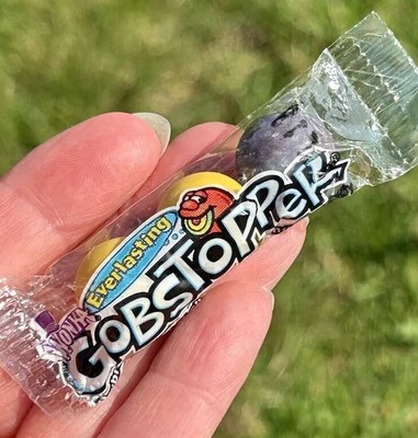 Vintage WILLY WONKA Everlasting Gobstopper 3 Pcs Candy Pack Halloween Treat NOS