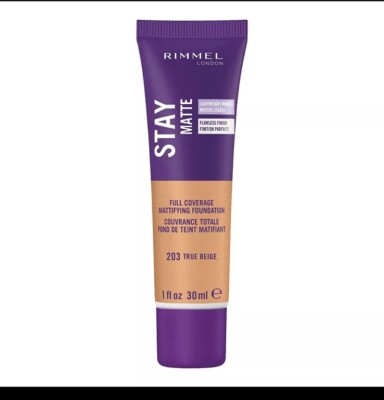 Rimmel Stay Matte Liquid Mousse Foundation 203 True Beige