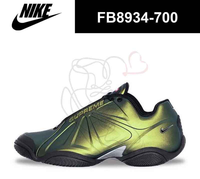 ★関税込★NikexSupreme Air Zoom Courtposite SP★FB8934-700★ Supreme Nike Air Zoom Courtposite Metallic Gold Black Green
