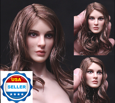 1//6 Female Beauty Head Sculpt Braided Hair For Hot Toys Phicen SHIP FROM USA