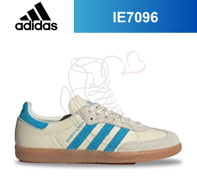 Sporty&Rich × adidas Originals Samba OG Sporty & Rich adidas Samba OG Cream White Blue Rush Gum