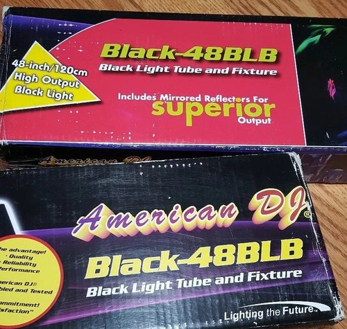 American DJ Black Light 4ft Rave DJ Strip Light Fixture Ultraviolet Lamp Dance
