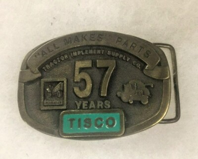 TISCO Tractor Implement Supply Co. 57 Years Belt Buckle Limited Ed 1937-1994