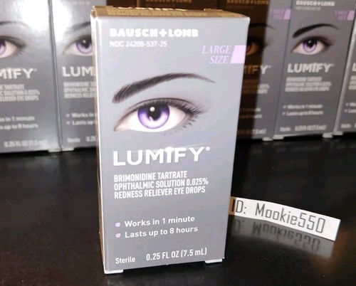 EXP 12/2025! 3 Box Lot LARGE LUMIFY 0.25 oz (7.5mL) Redness Reliever Eye Drops