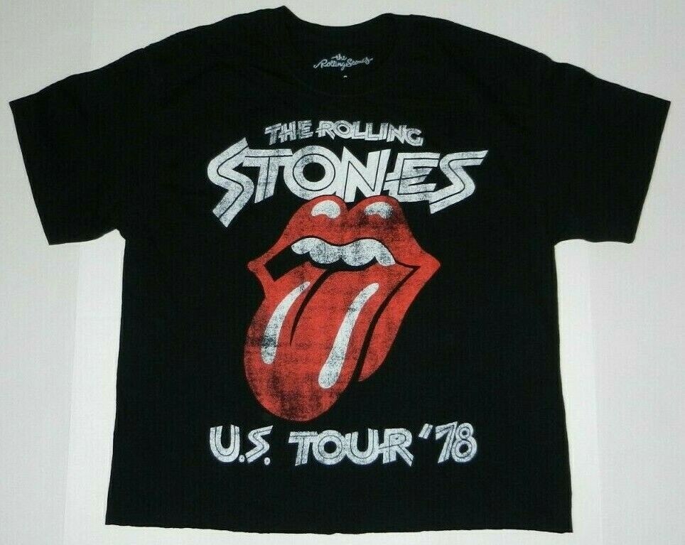 The Rolling Stones U.S. Tour 78 Crop Top Tee Shirt New | eBay
