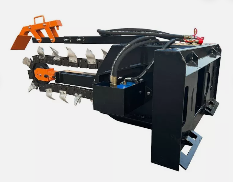 48" Heavy Duty Skid Steer Ditch Trencher 6" Agrotk ECSSCT72 Mower King Universal