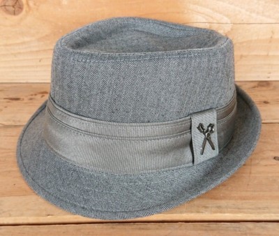 Marc Ecko Herringbone DIA Fedora Hats - Large/X-Large