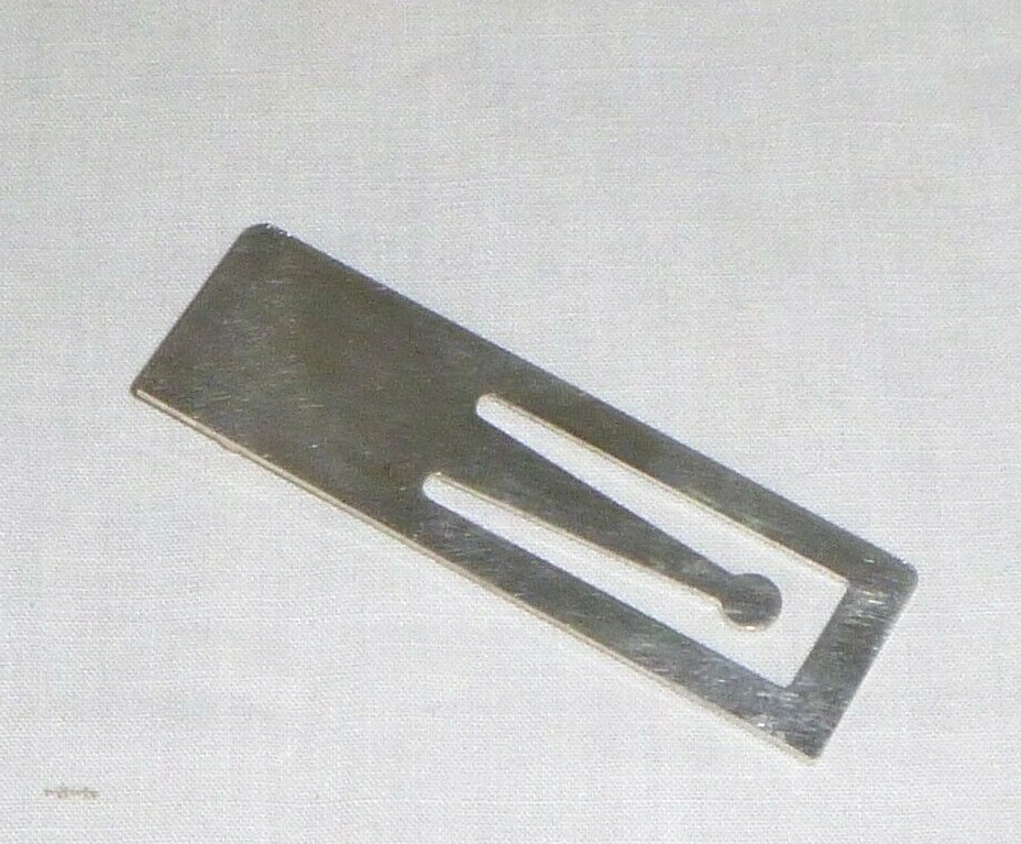 Vtg Silvertone Bookmark Nurse Motif W/ Gold Tone Nurses Hat & Hypodermic Needle