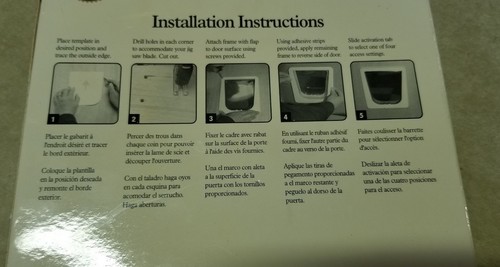 Petsafe Deluxe Cat Flap with Tunnel Door 4 –Way Locking- FREE SHIPPING