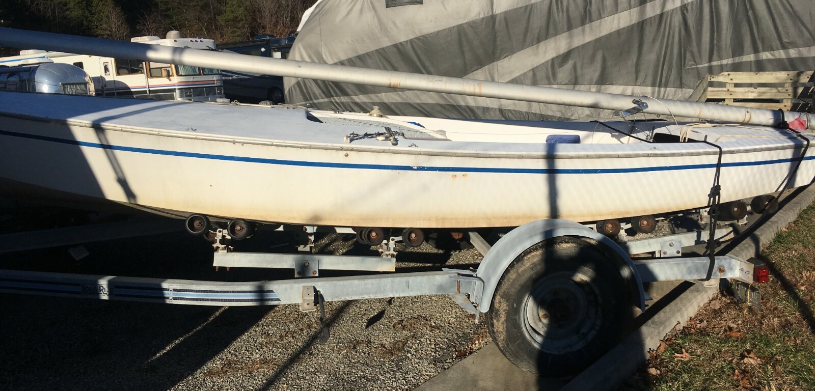 1972 Customflex Interlake 18' Sailboat & Trailer - Virginia