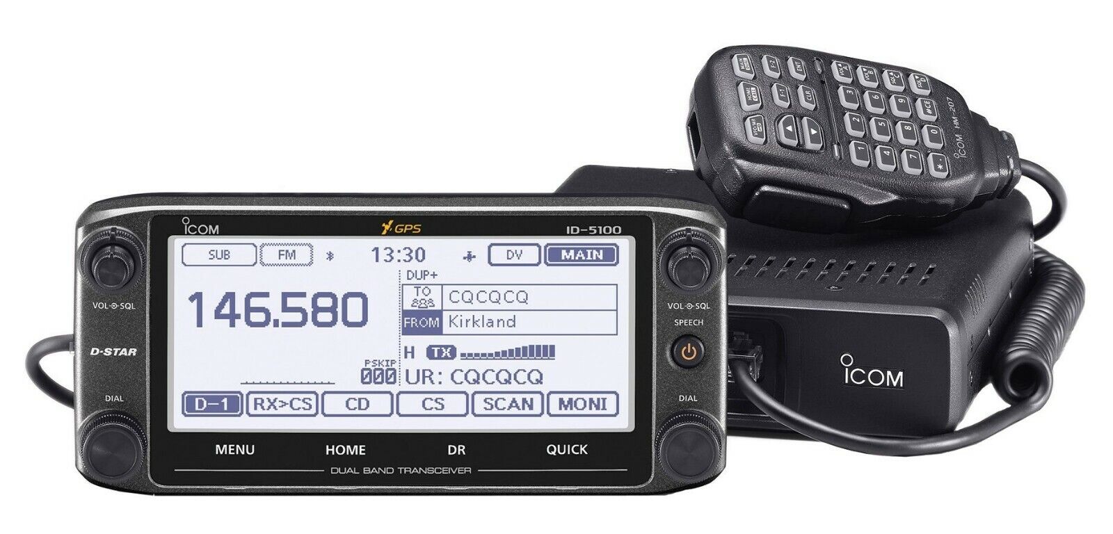 Icom ID-5100A Deluxe VHF/UHF D-STAR Radio with Nifty Icom ID-5100A Deluxe VHF/UHF D-STAR Radio with Nifty