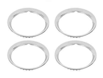 (Set/4) 15'' Stainless Steel Smooth Wheel Beauty Trim Rings