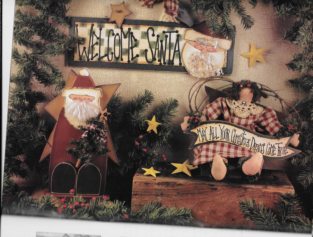 A Pretty Primitive Winter Tole Pattern Book by Karen Stone Patterns Included