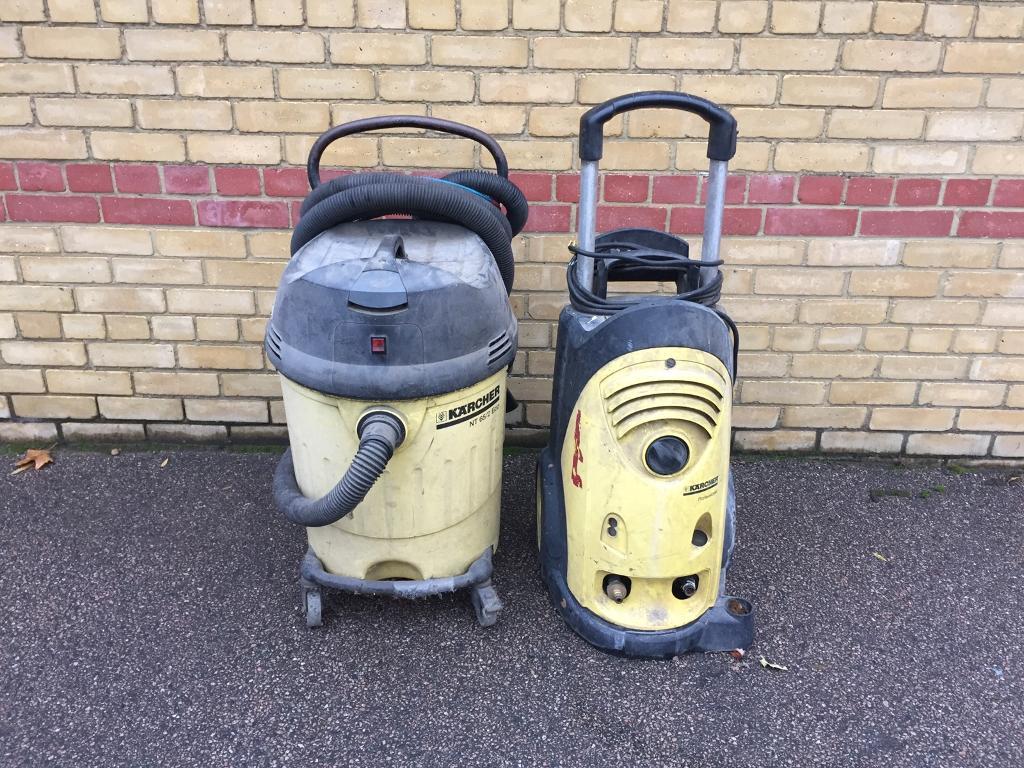Karcher pressure washer and Karcher wet dry Hoover in Greenwich