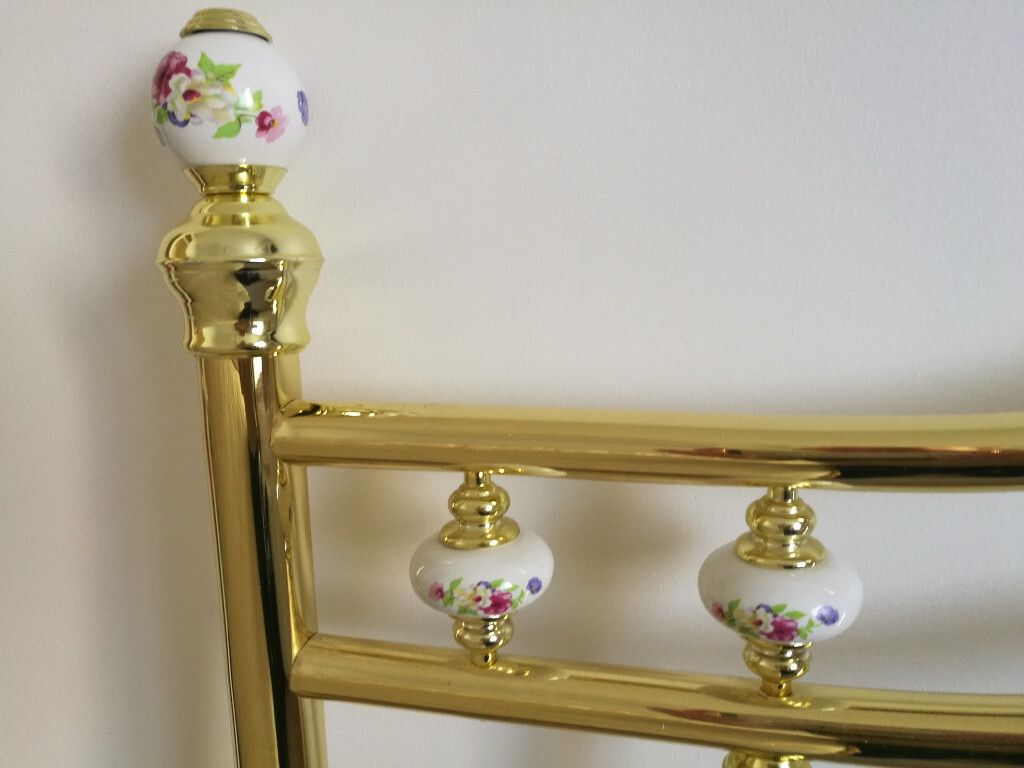 Brass Antique Style Headboard for double Bed 4.6 in Portstewart