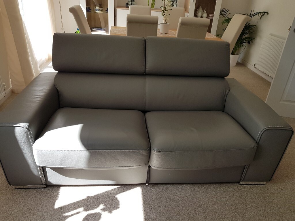 amelia light grey 3 seater sofa bed