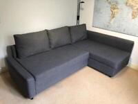 Ikea FRIHETEN Corner sofa-bed with storage, Skiftebo dark grey