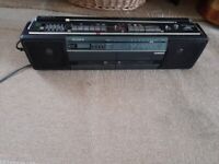 Sony Radio and Twin Tape Recorder/Player - Retro Look