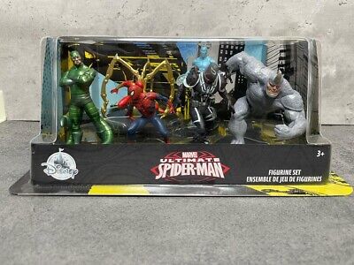 NEW Disney Store Exclusive Marvel Ultimate Spiderman Figurine Set FREE SHIPPING.