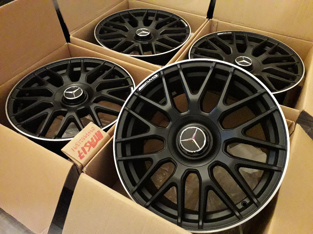 NEW 18" INCH ALLOYS FIT MERCEDES A B C E S V CLASS C63 AMG A45 BLACK