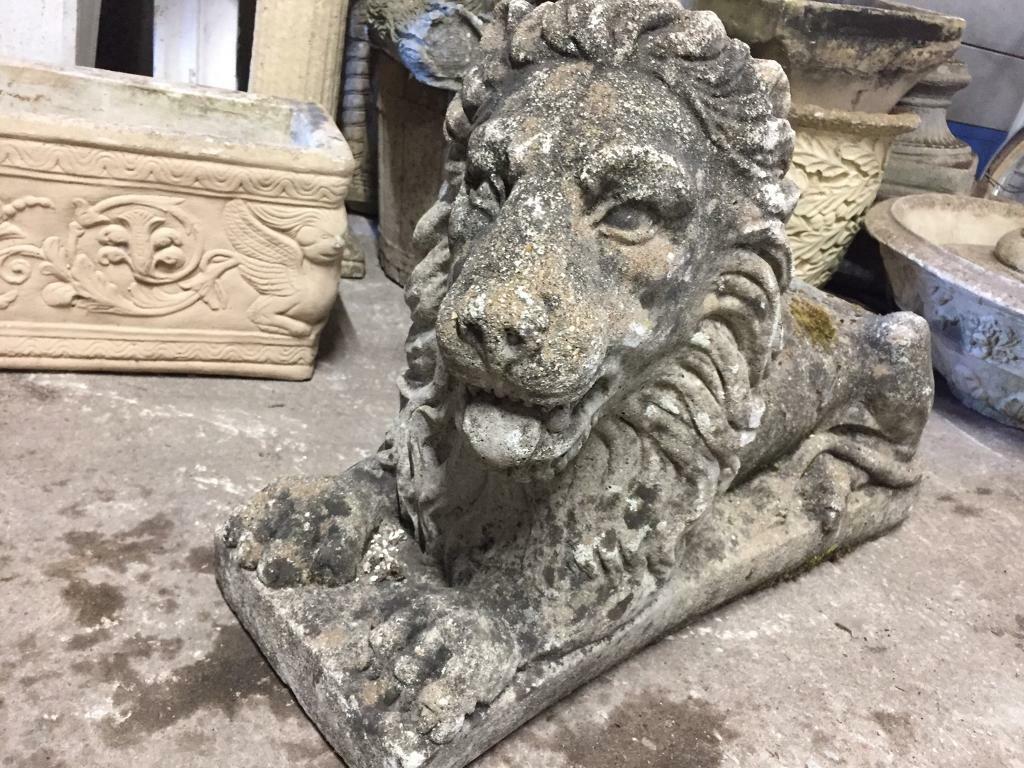 Concrete lion garden ornament in Leckwith, Cardiff Gumtree