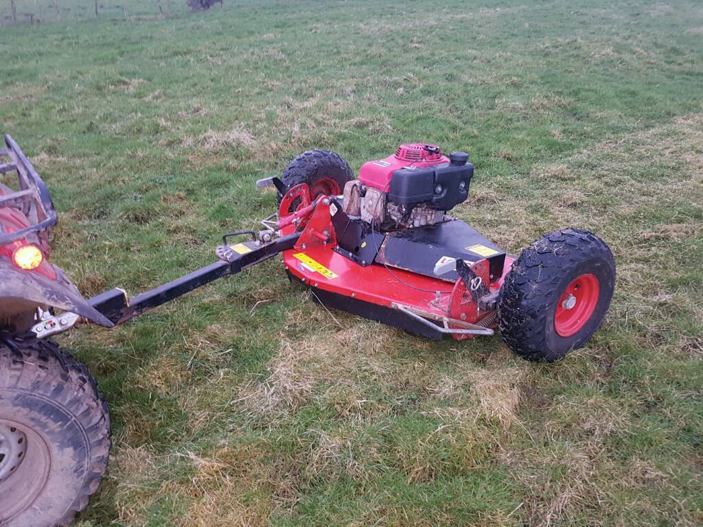 Quad atv logic tm120 grass topper cutter mower compact tractor in