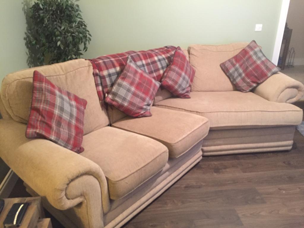 Cream Fabric Corner Sofa In Newry County Down Gumtree throughout Corner Sofa Newry