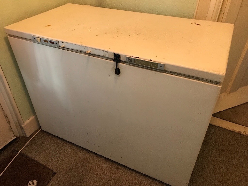 Large chest freezer, old but works well. FREE but must collect in
