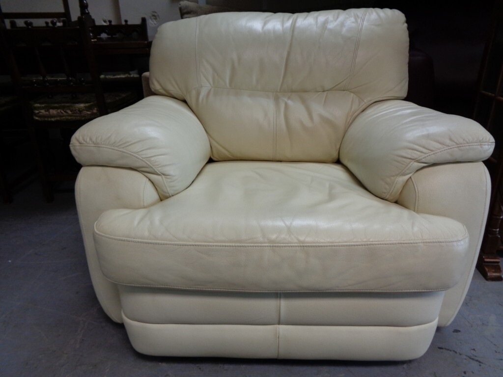 Unmissable Savings: 50% Off Cream Leather Armchairs