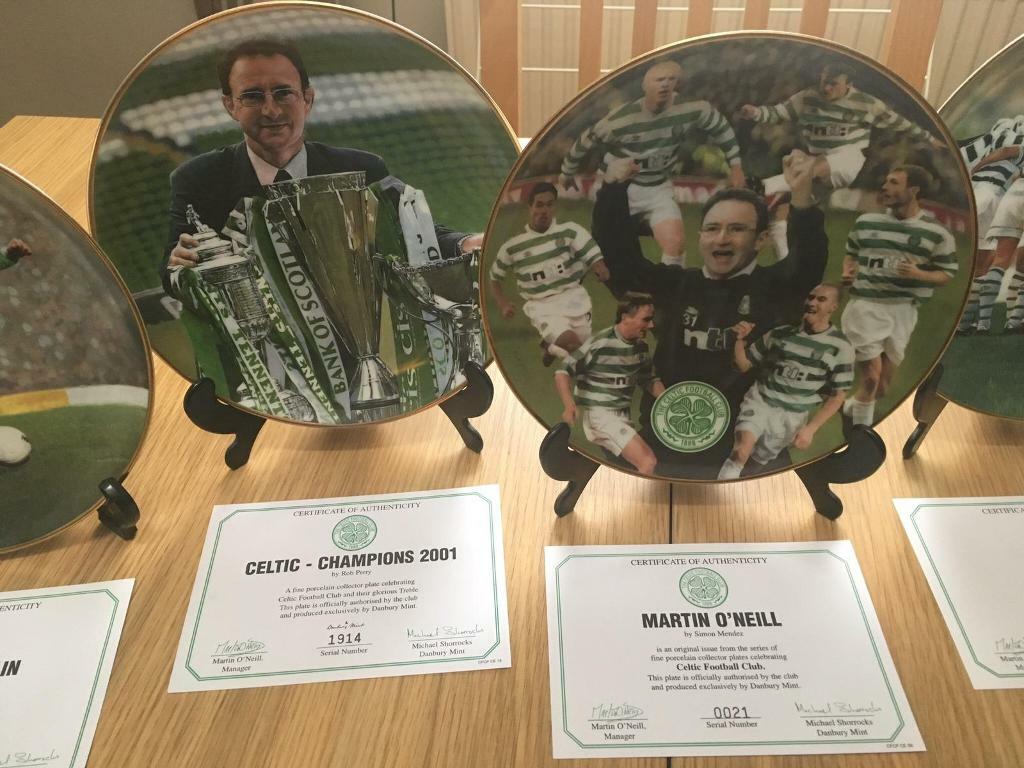 Celtic / football memorabilia Danbury Mint Complete 12 plate