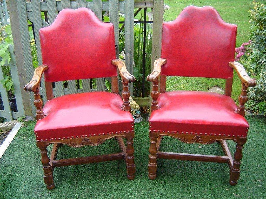 Pair American Walnut Armchairs In York North Yorkshire Gumtree intended for armchairs gumtree york with regard to House