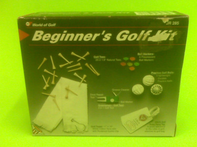NEW - BEGINNER'S GOLF KIT - JEFF WORLD OF GOLF - JR 285