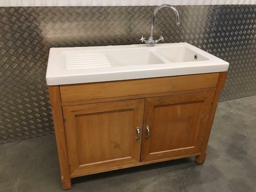 Habitat Olivia Freestanding Free Standing Solid Beech Kitchen Sink Unit Laura Ashley John Lewis Loaf In Sutton London Gumtree