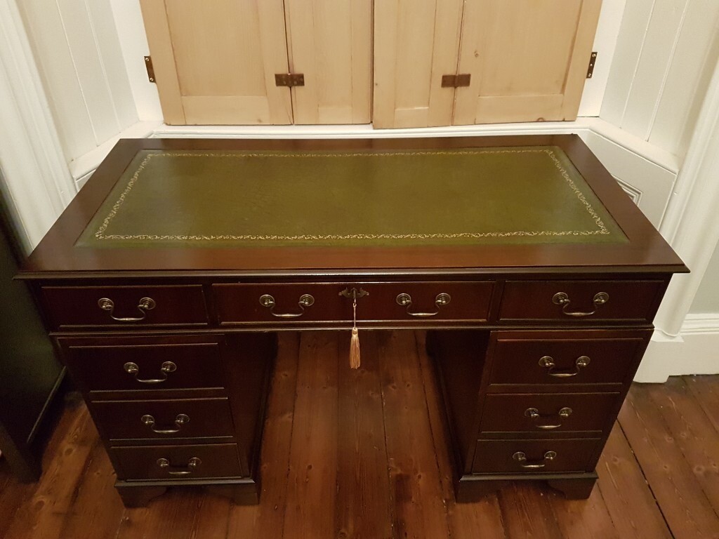 Antique Style Pedestal Desk / Writing Desk in Edinburgh